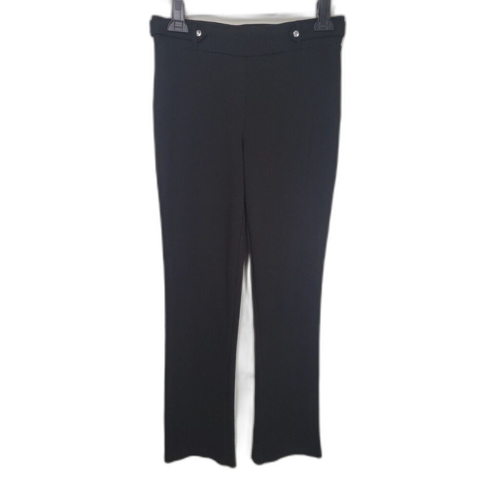 89th & Madison Black Straight Leg Trouser Pants